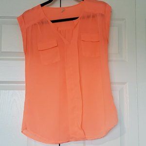 Sheer Coral Top